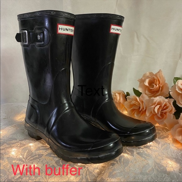 🌸 Hunter Matte Black MidCalf Waterproof Rain Boot